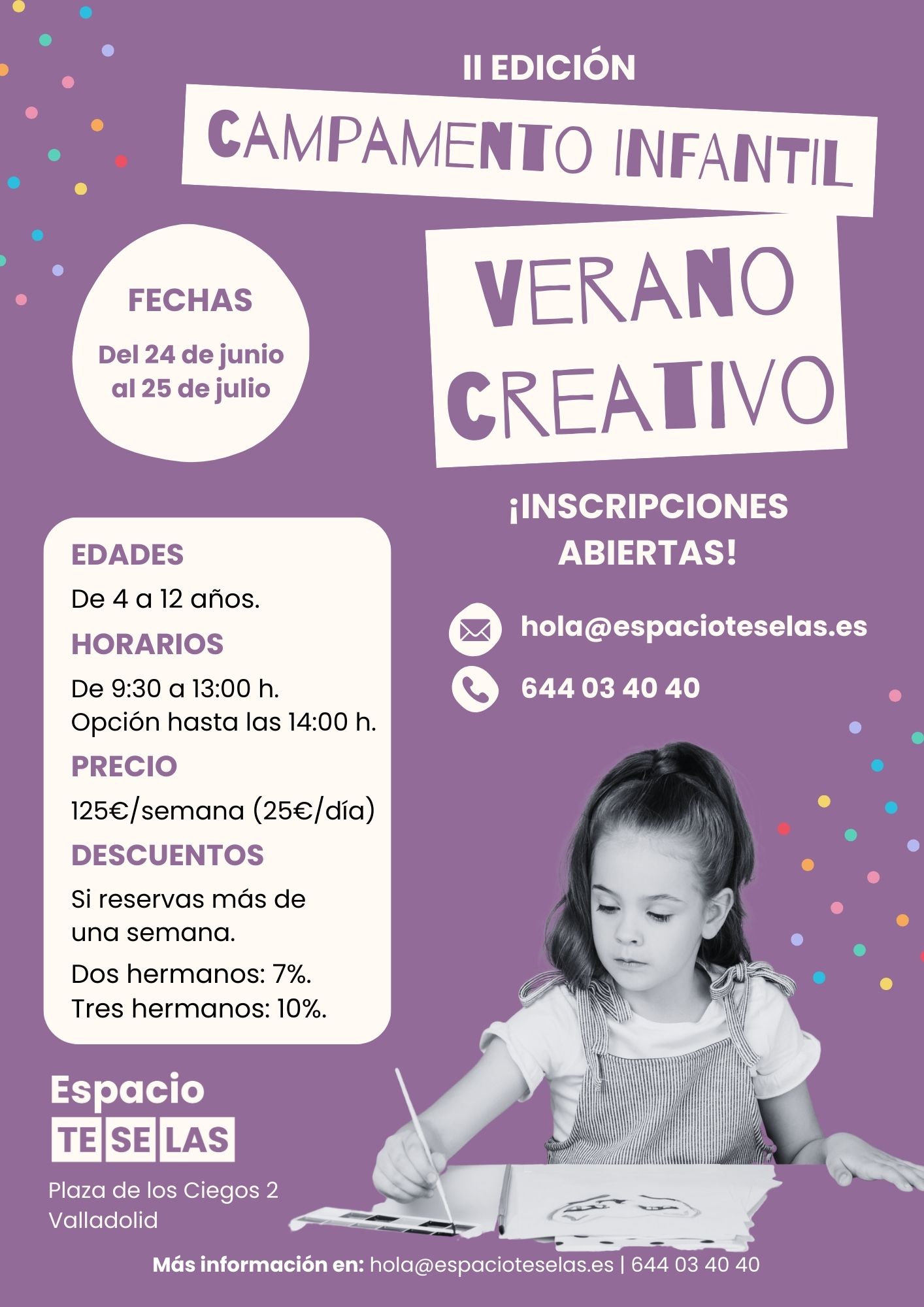 Campamento infantil verano creativo